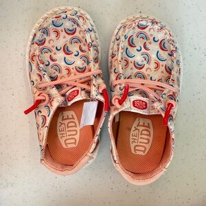 Hey Dude Kids' Rainbow Print Shoes - Multicolor toddler/baby size 6